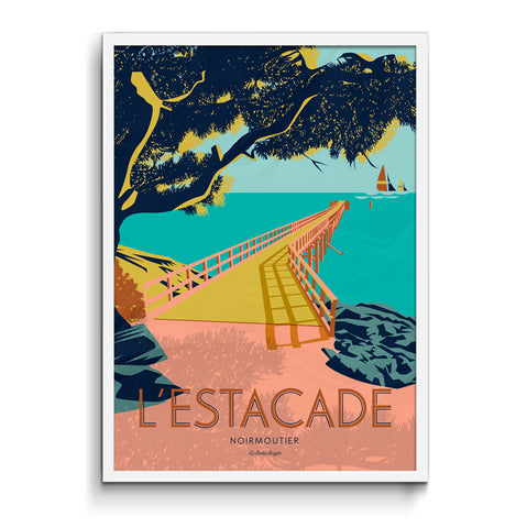L'Estacade, Noirmoutier - Poster 30 x 40 cm - made in France