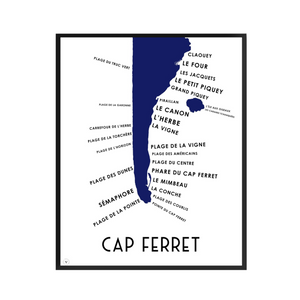 Poster 30 x 40cm Cap Ferret von Atelier Vauvenargues, aus Frankreich