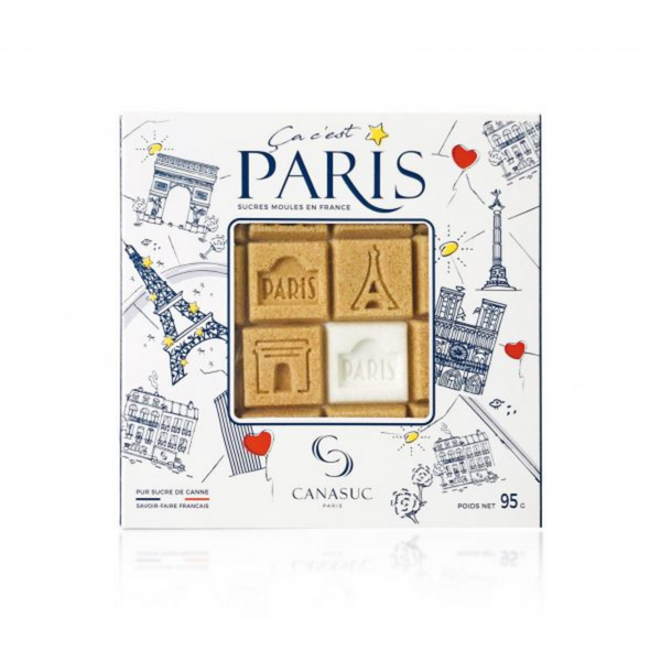 Schachtel mit Paris-Motive aus Zucker